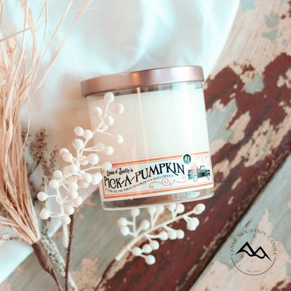 Pumpkin Patch Whiskey Jar Candle - Fall Scents - PoshaBella