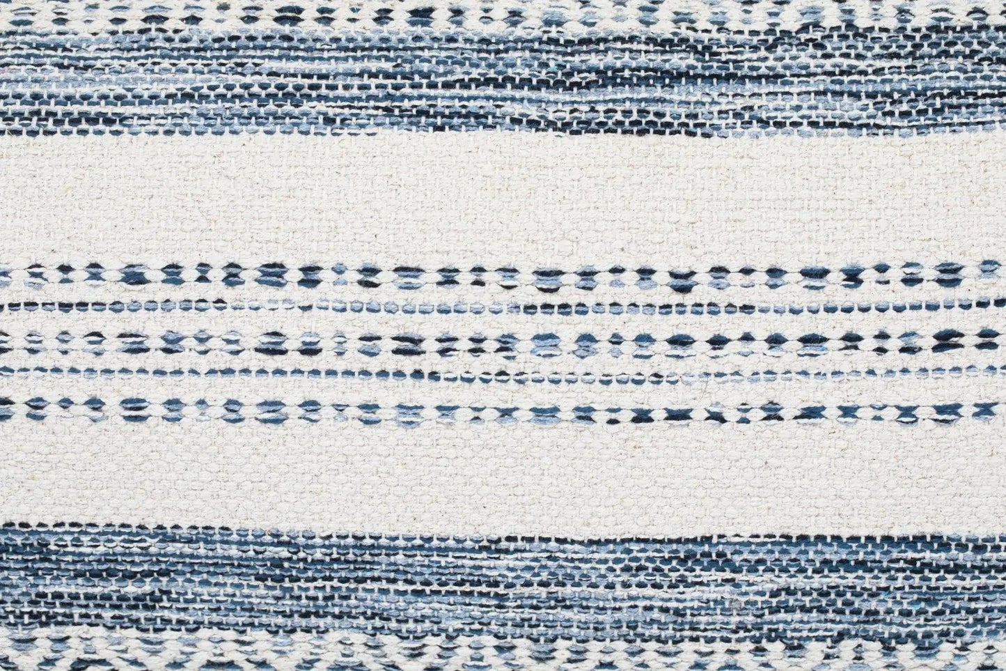Pillow Case - Handwoven in indigo Stripes Design - PoshaBella