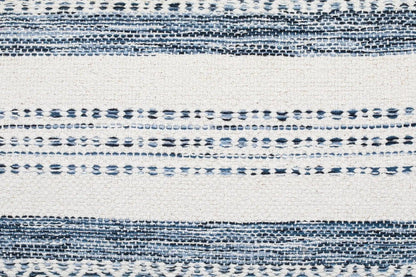 Pillow Case - Handwoven in indigo Stripes Design - PoshaBella