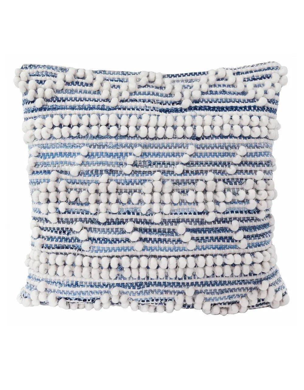 Pillow Case of Recycled Denim | Handwoven Collection - PoshaBella