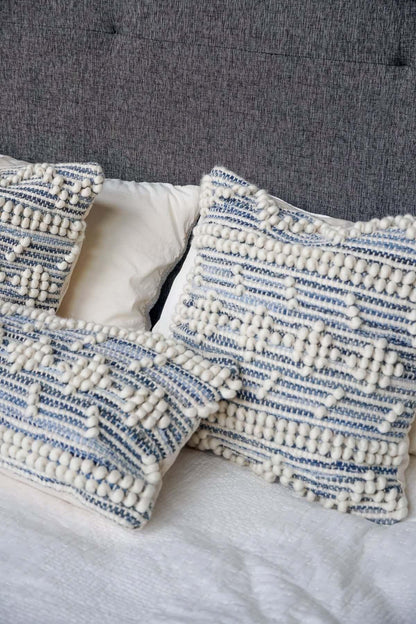 Pillow Case of Recycled Denim | Handwoven Collection - PoshaBella