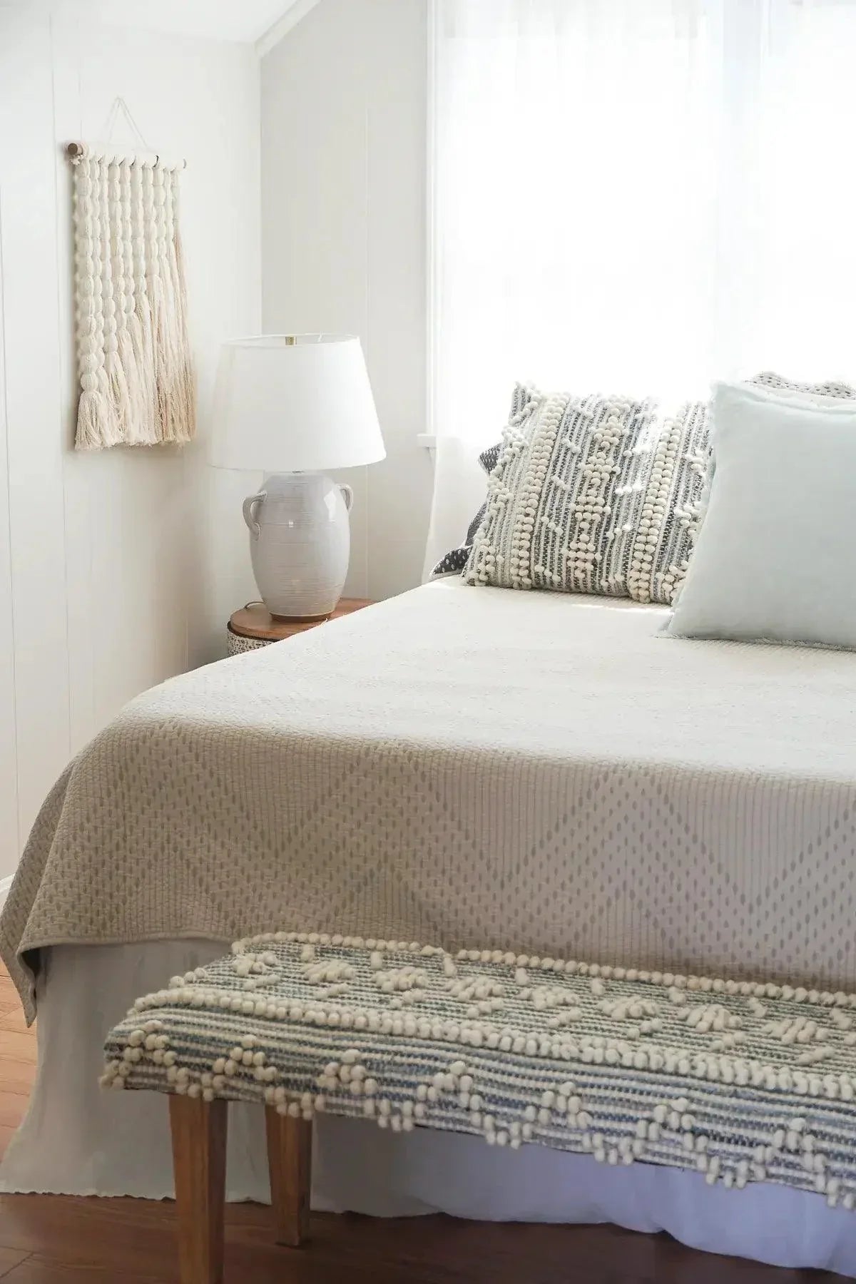 Pillow Case of Recycled Denim | Handwoven Collection - PoshaBella