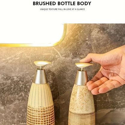 Pump Bottle - Manual Plastic Refillable