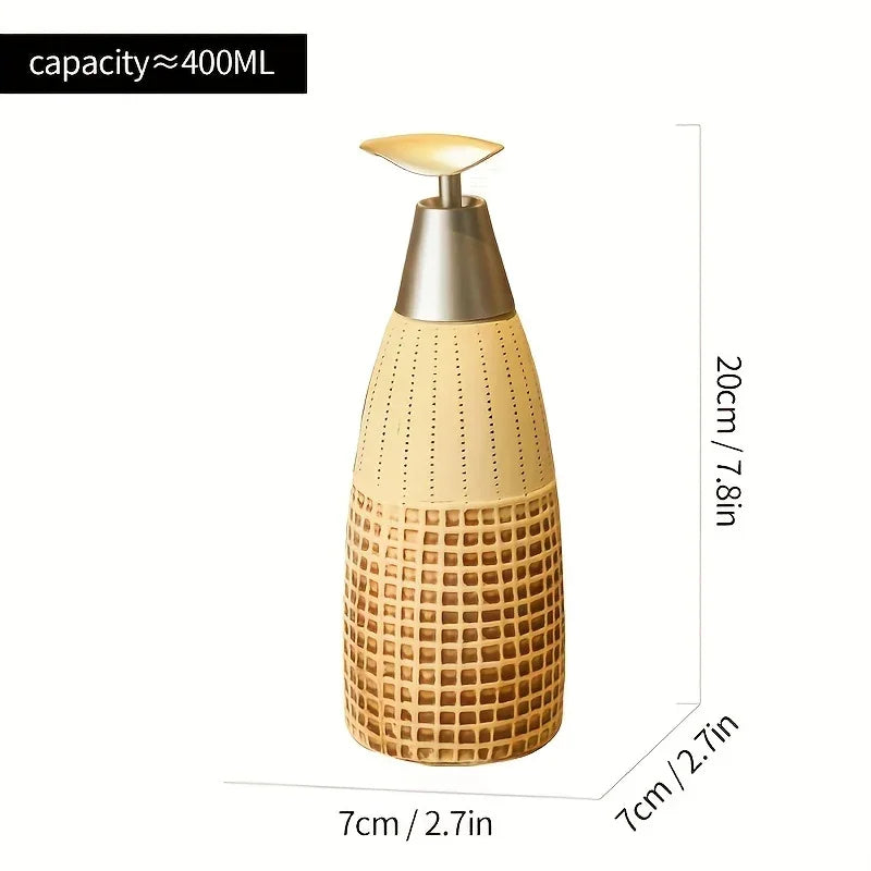 Pump Bottle - Manual Plastic Refillable