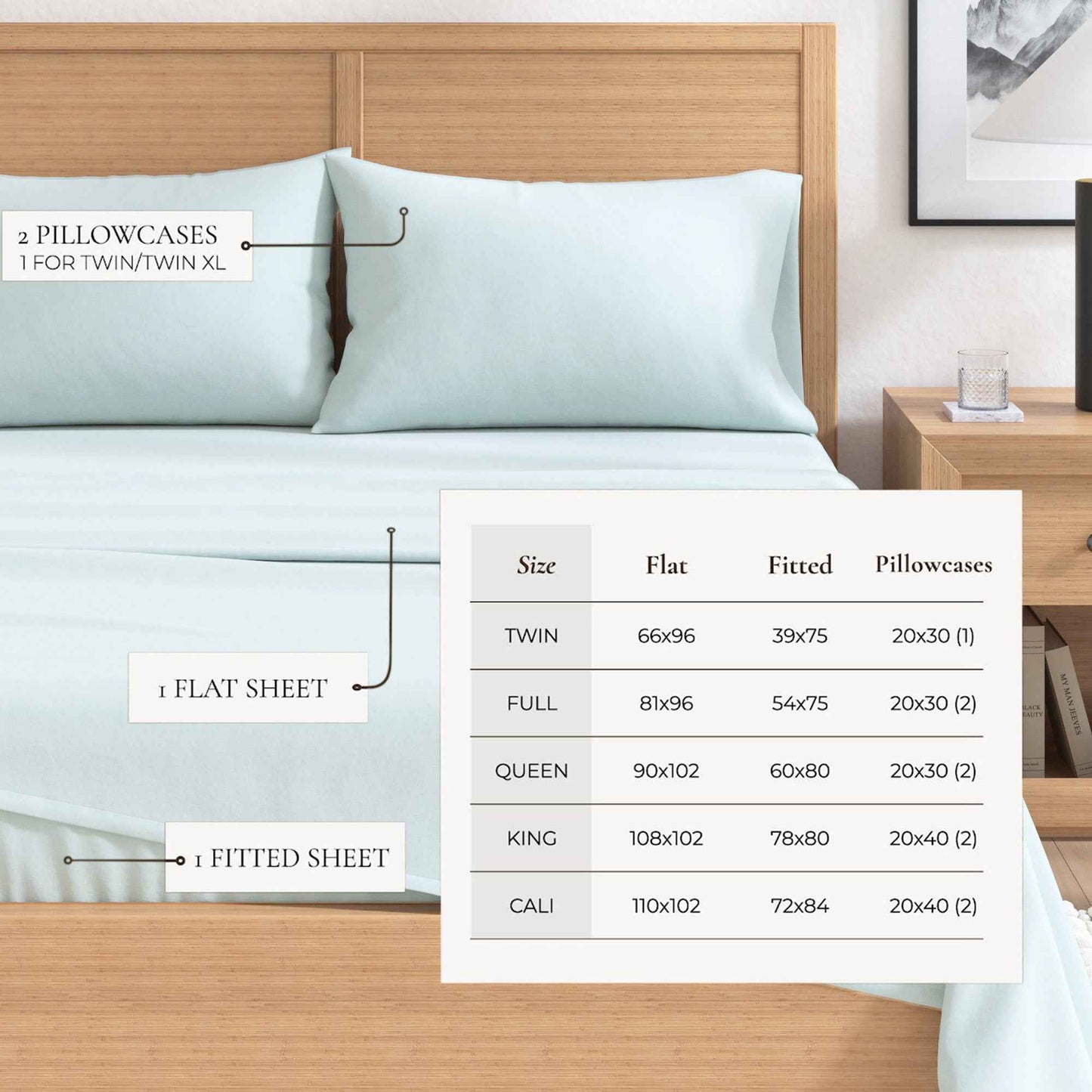 4-Piece Cotton Solid Flannel Sheet - Nordic Collection