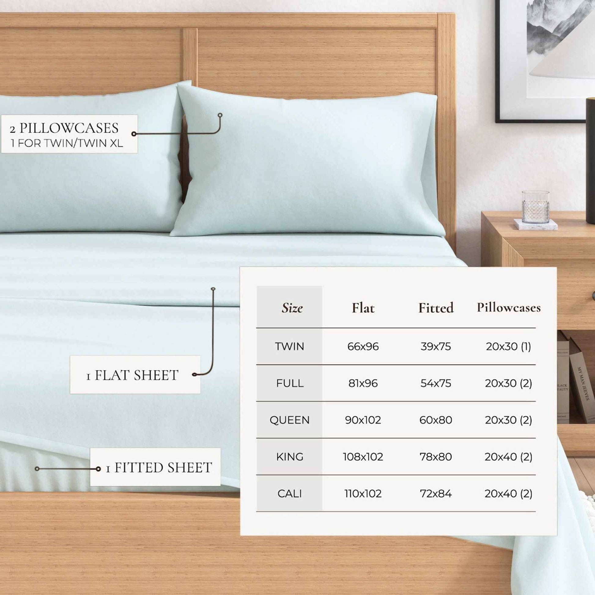 4-Piece Cotton Solid Flannel Sheet - Nordic Collection