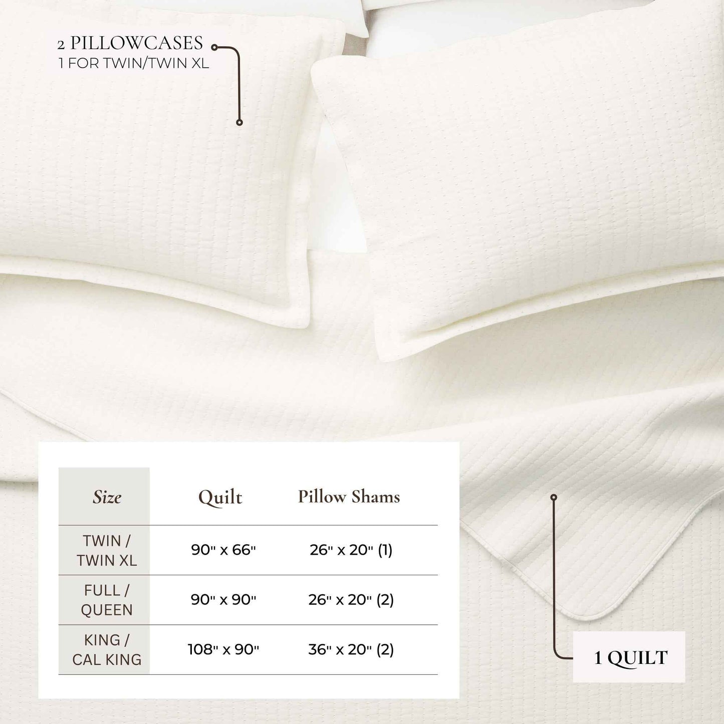 3-Piece Solid Quilt - Alicia Collection