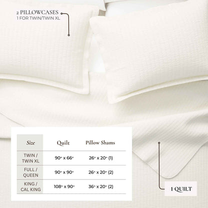 3-Piece Solid Quilt - Alicia Collection