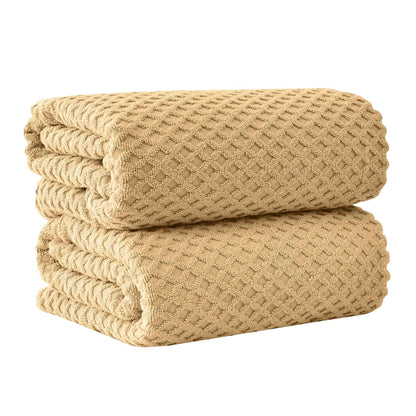 Cotton Diamond Waffle Weave Bath Towel Set - Grayson Collection