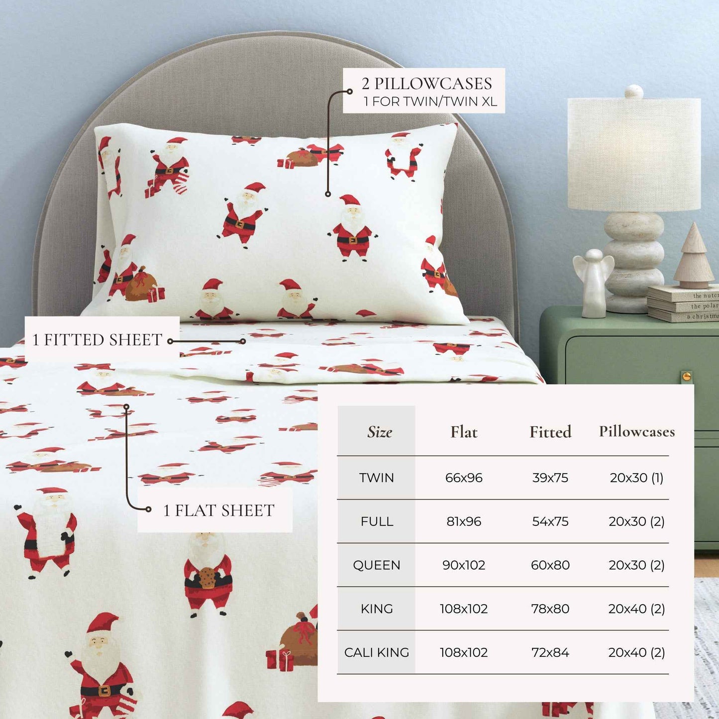 4-Piece Turkish Cotton Flannel Sheet - Whittaker Collection