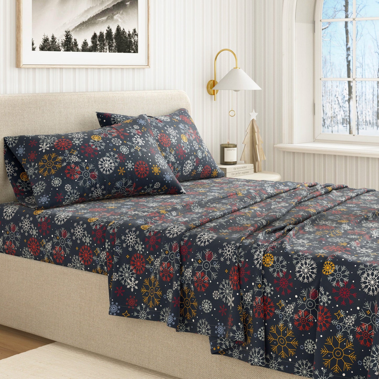 4-Piece Turkish Cotton Flannel Sheet - Lakeview Collection
