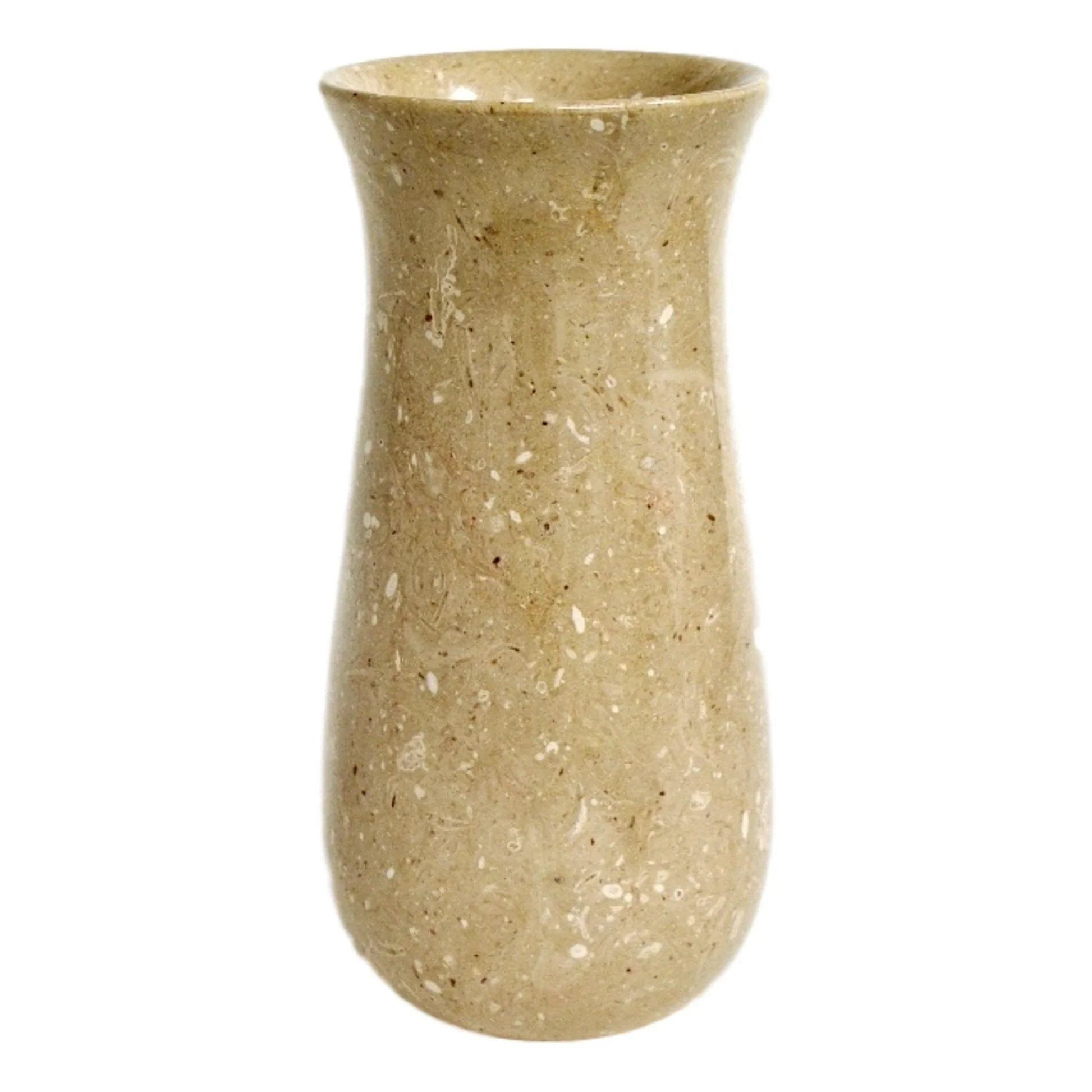 Sahara Beige Marble 9 inch Kitchen Vase - PoshaBella