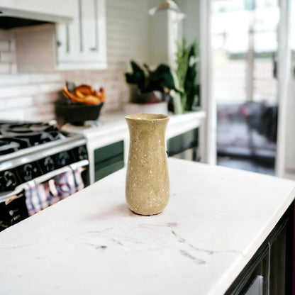 Sahara Beige Marble 9 inch Kitchen Vase - PoshaBella