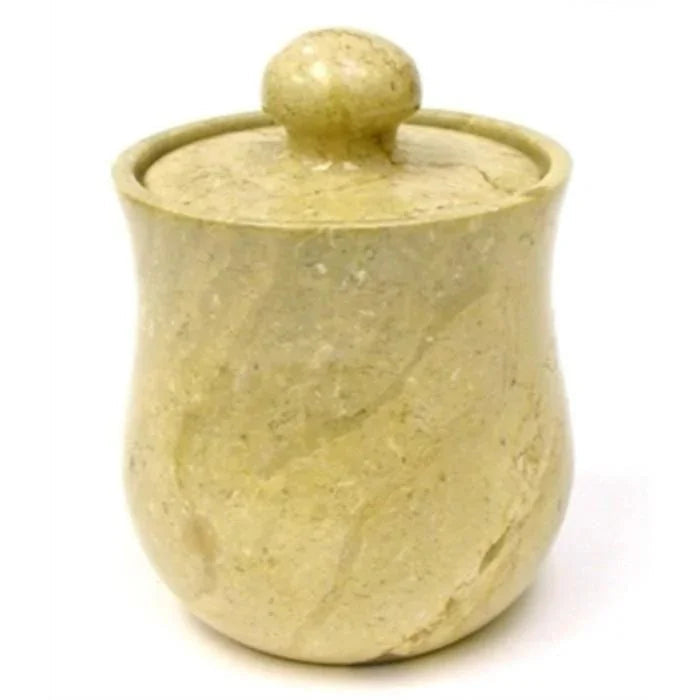 Sahara Beige Marble Cookie Jar | Modern Kitchen Canister - PoshaBella