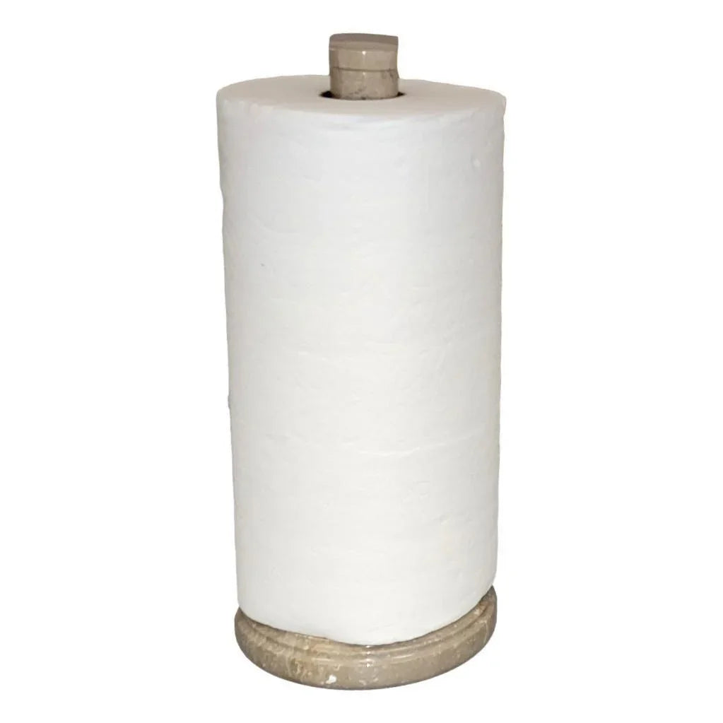 Sahara Beige Marble Kitchen Towel Holder & Despenser - PoshaBella