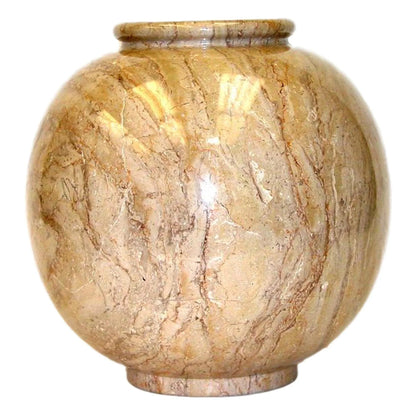 Sahara Beige Marble Large Vase - PoshaBella