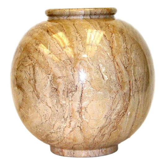 Sahara Beige Marble Large Vase - PoshaBella