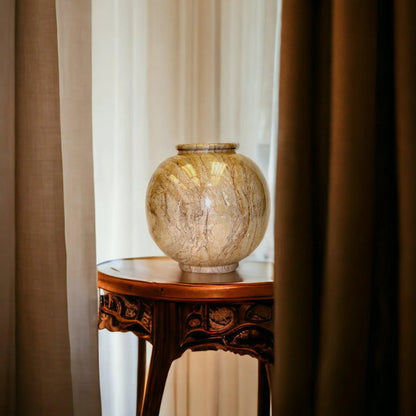 Sahara Beige Marble Large Vase - PoshaBella