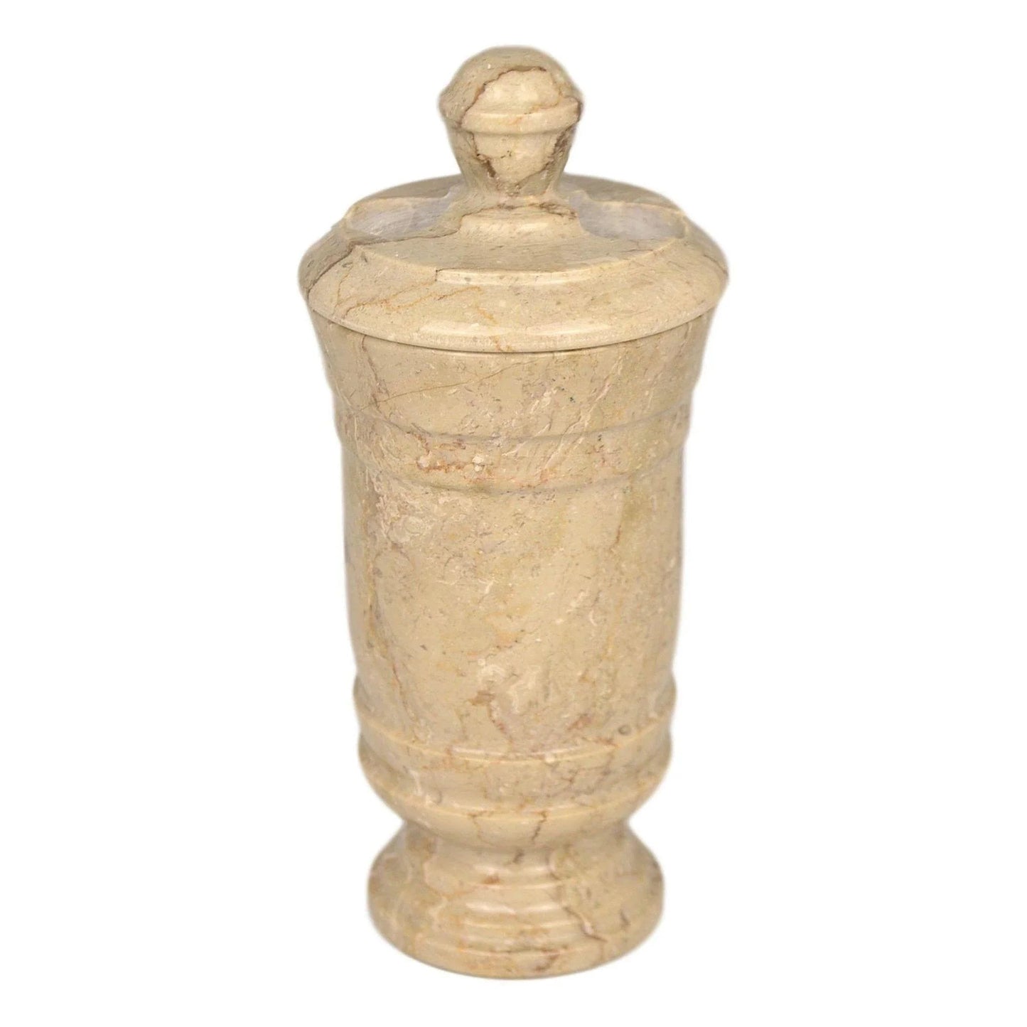 Sahara Beige Marble Toothbrush Holder of Tasmanian Collection - PoshaBella