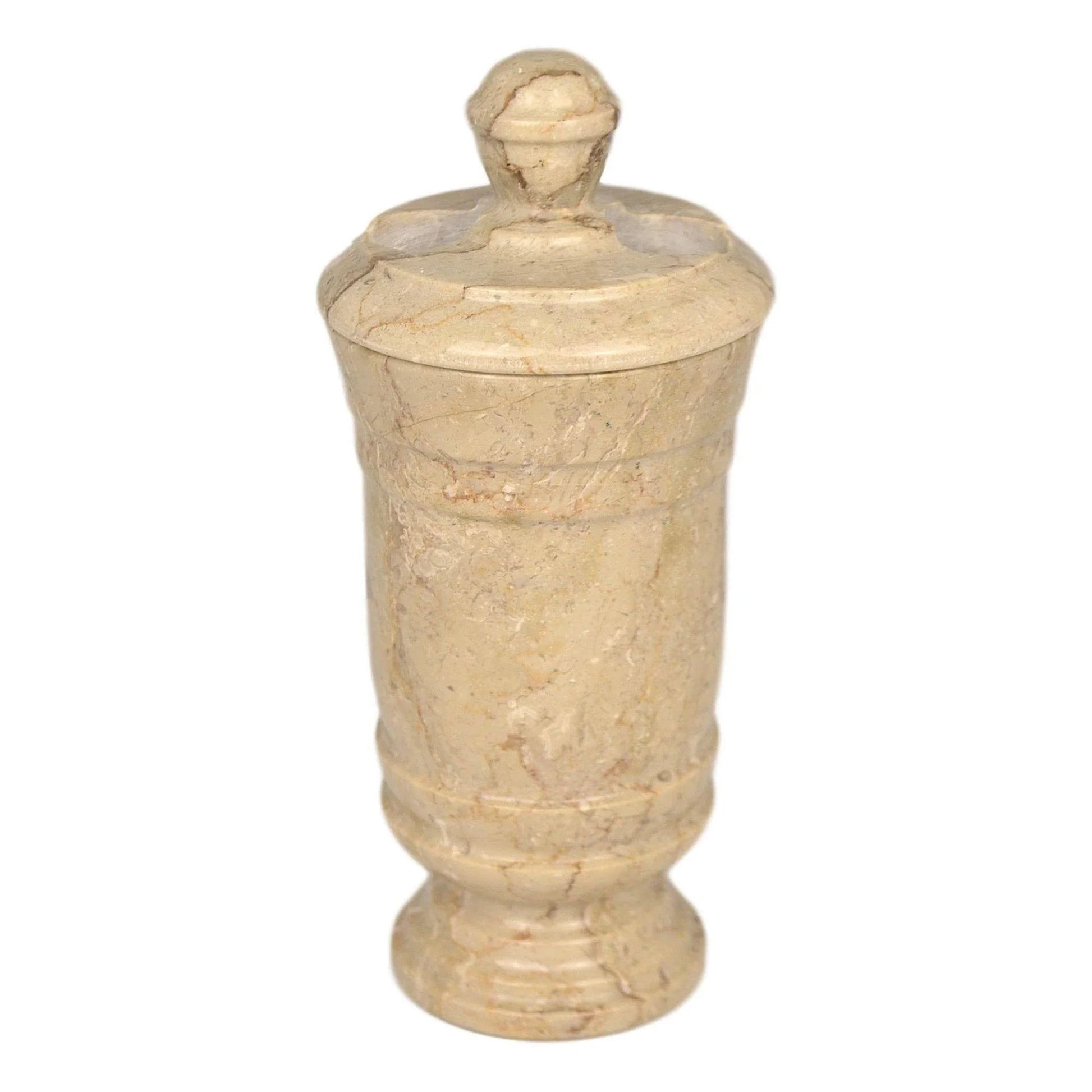 Sahara Beige Marble Toothbrush Holder of Tasmanian Collection - PoshaBella