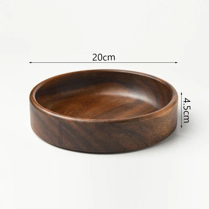 Salad Bowl - Boat-Shaped Walnut Wood