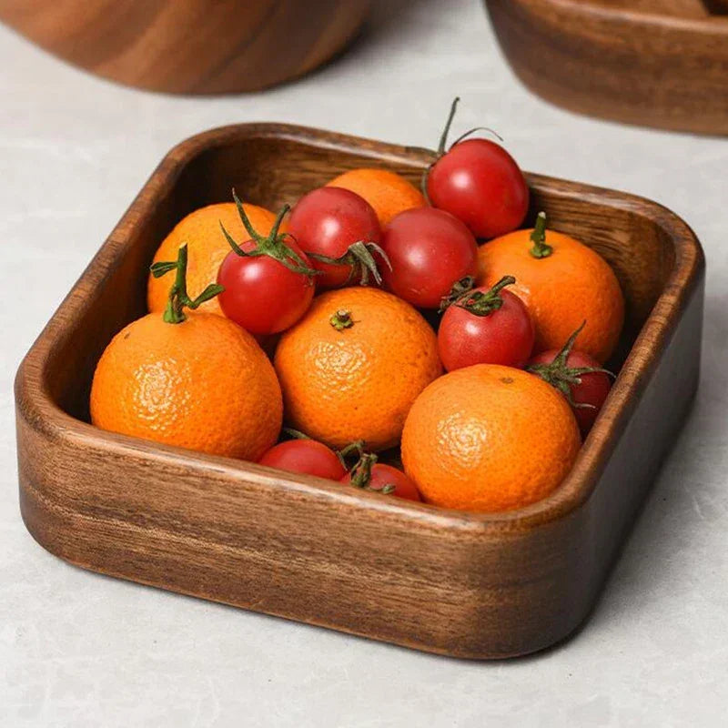 Salad Bowl - Boat-Shaped Walnut Wood