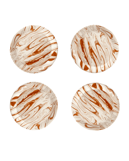 Marbled Terra Salad Plate - Set of 4