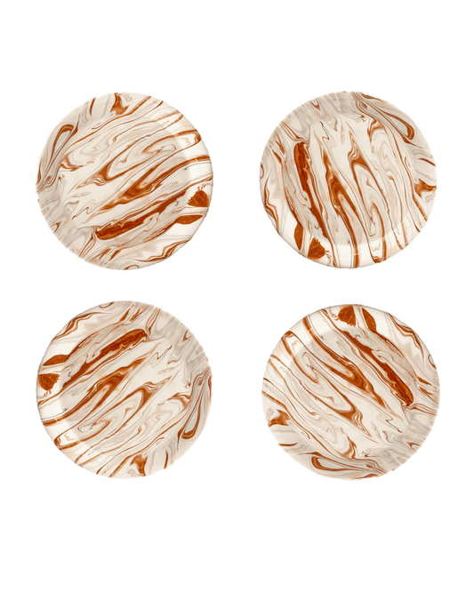 Marbled Terra Salad Plate - Set of 4