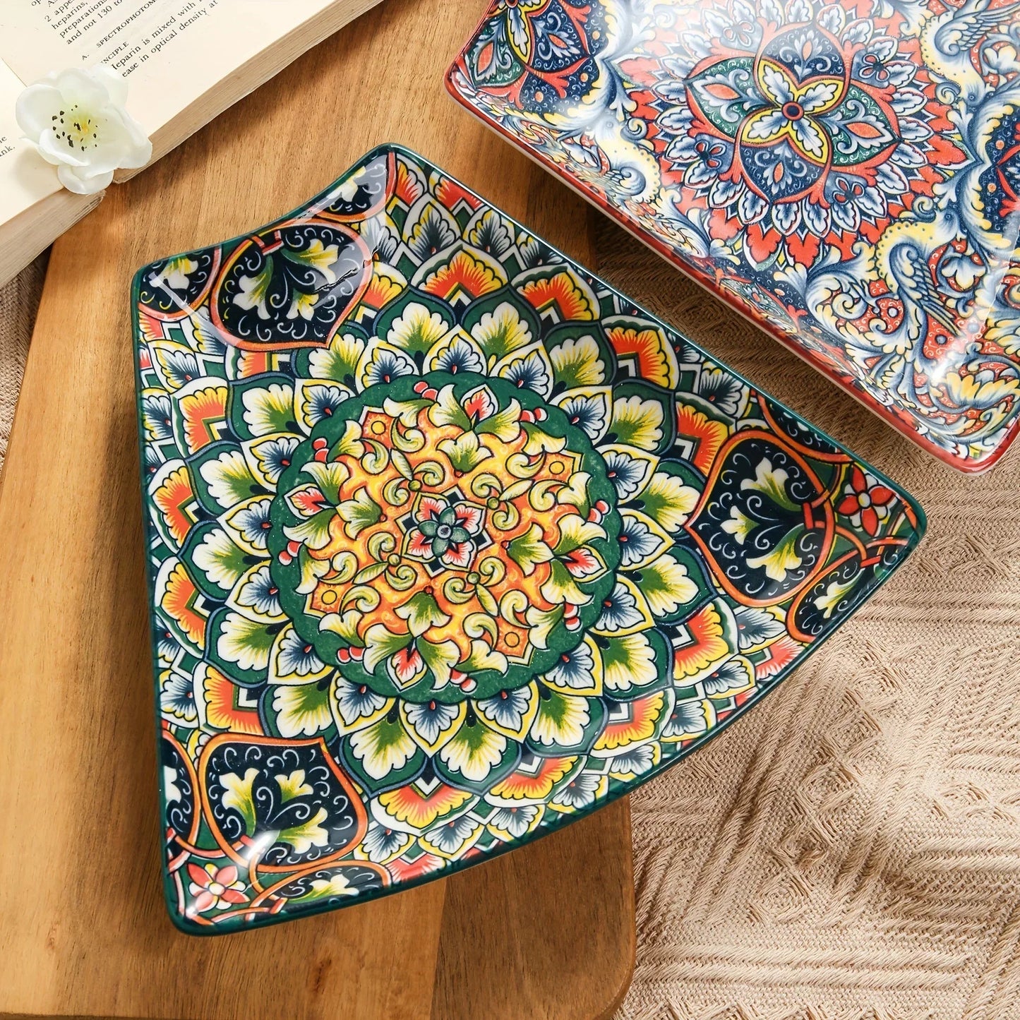 Serving Platter - Lacquered Ceramic Tiered