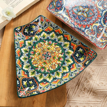 Serving Platter - Lacquered Ceramic Tiered