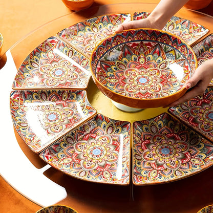 Serving Platter - Lacquered Ceramic Tiered