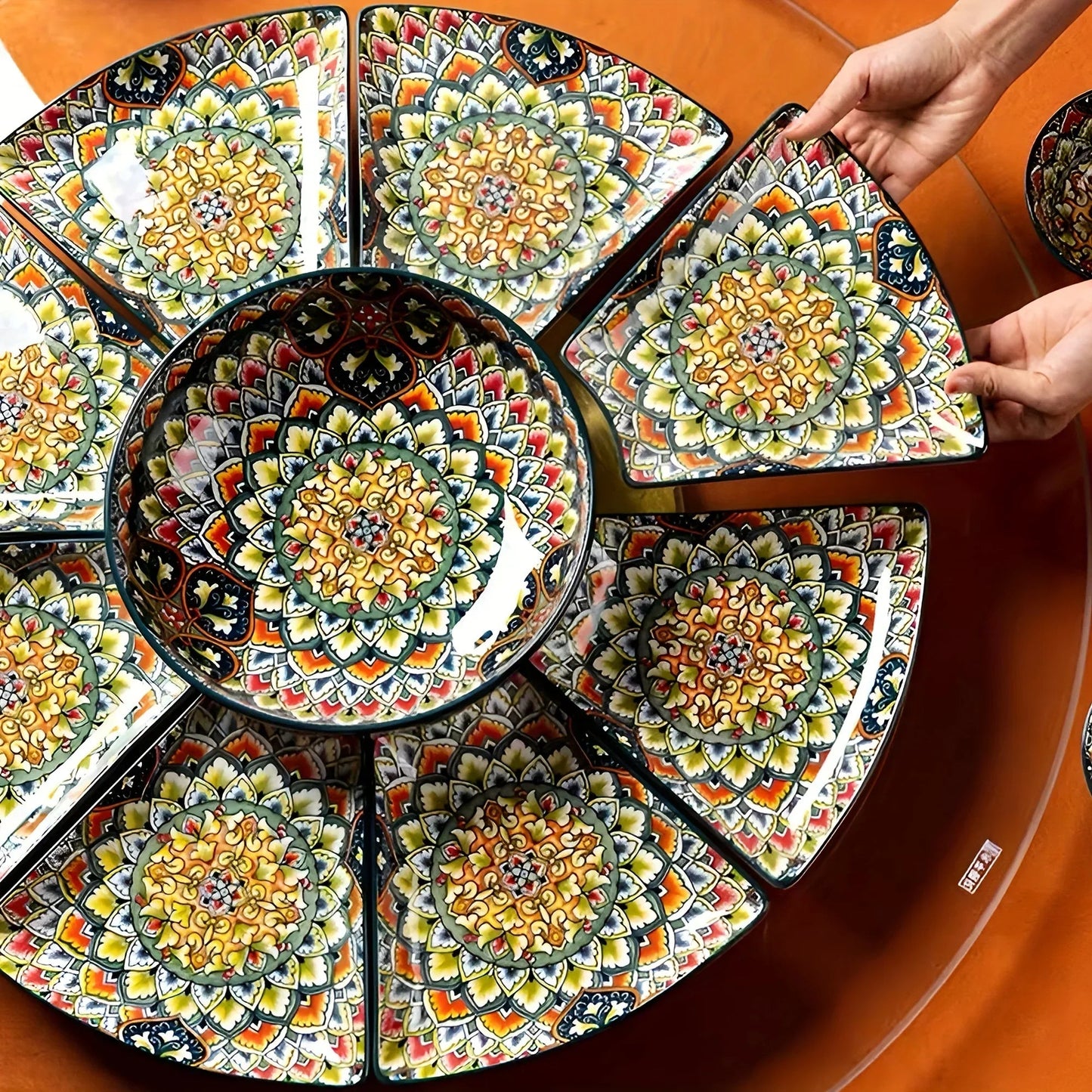 Serving Platter - Lacquered Ceramic Tiered