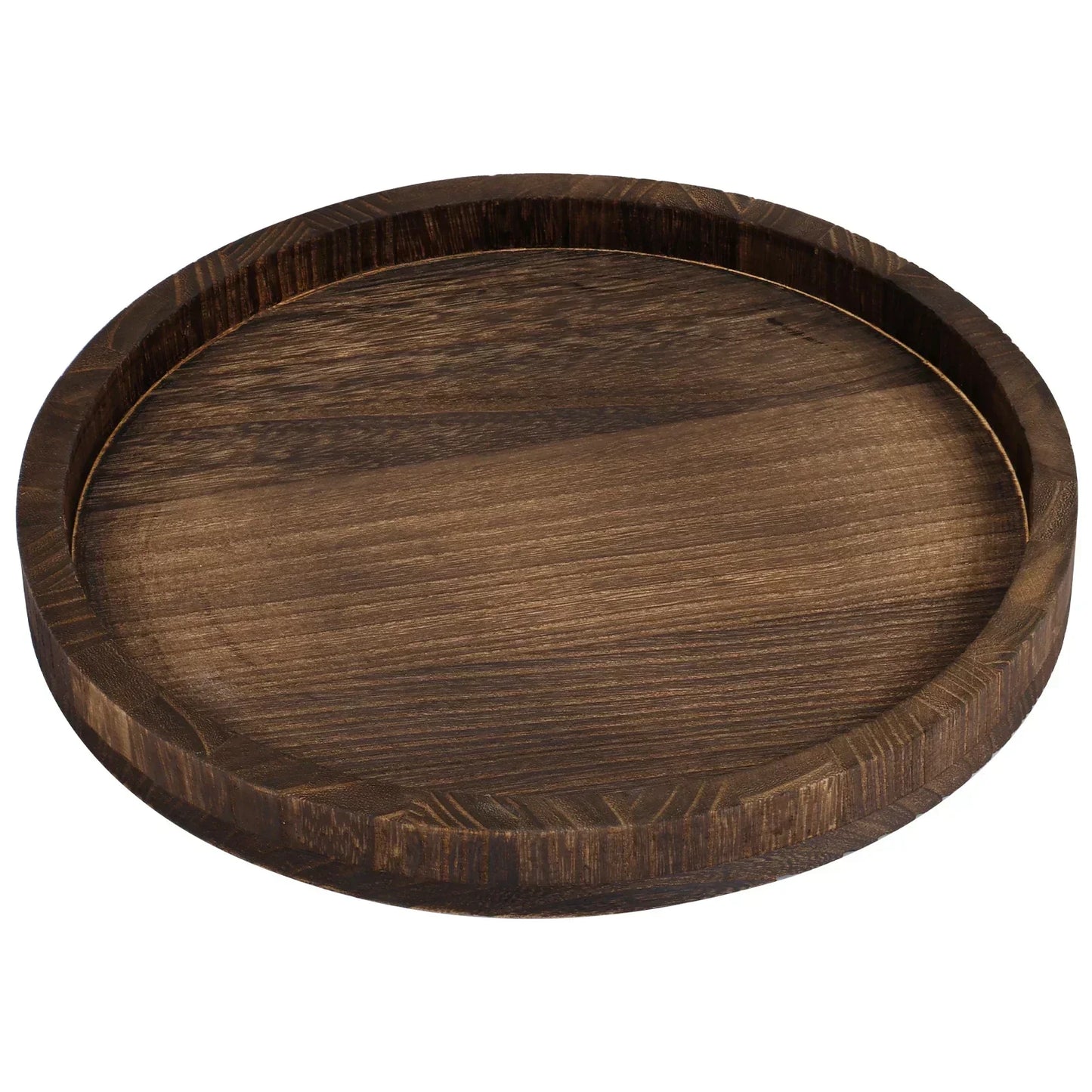 Serving Platter - Retro Wooden Round 30cm
