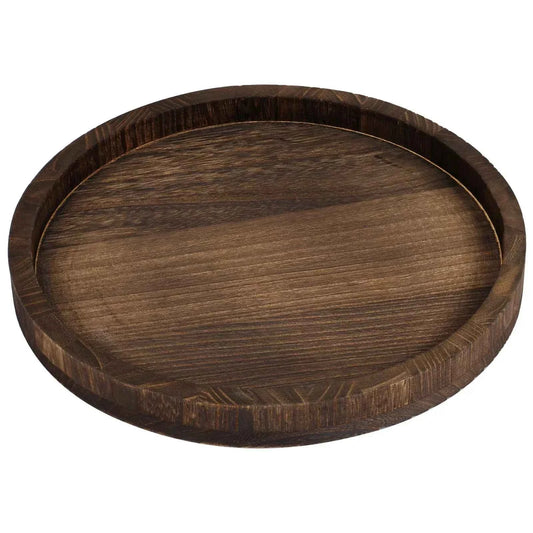 Serving Platter - Retro Wooden Round 30cm