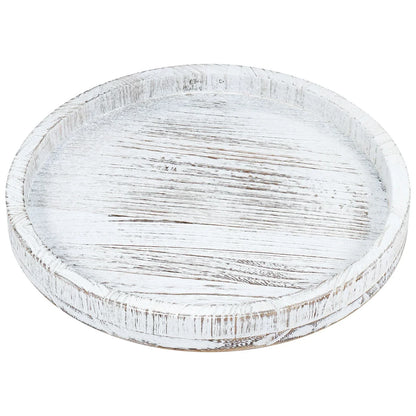 Serving Platter - Retro Wooden Round 30cm