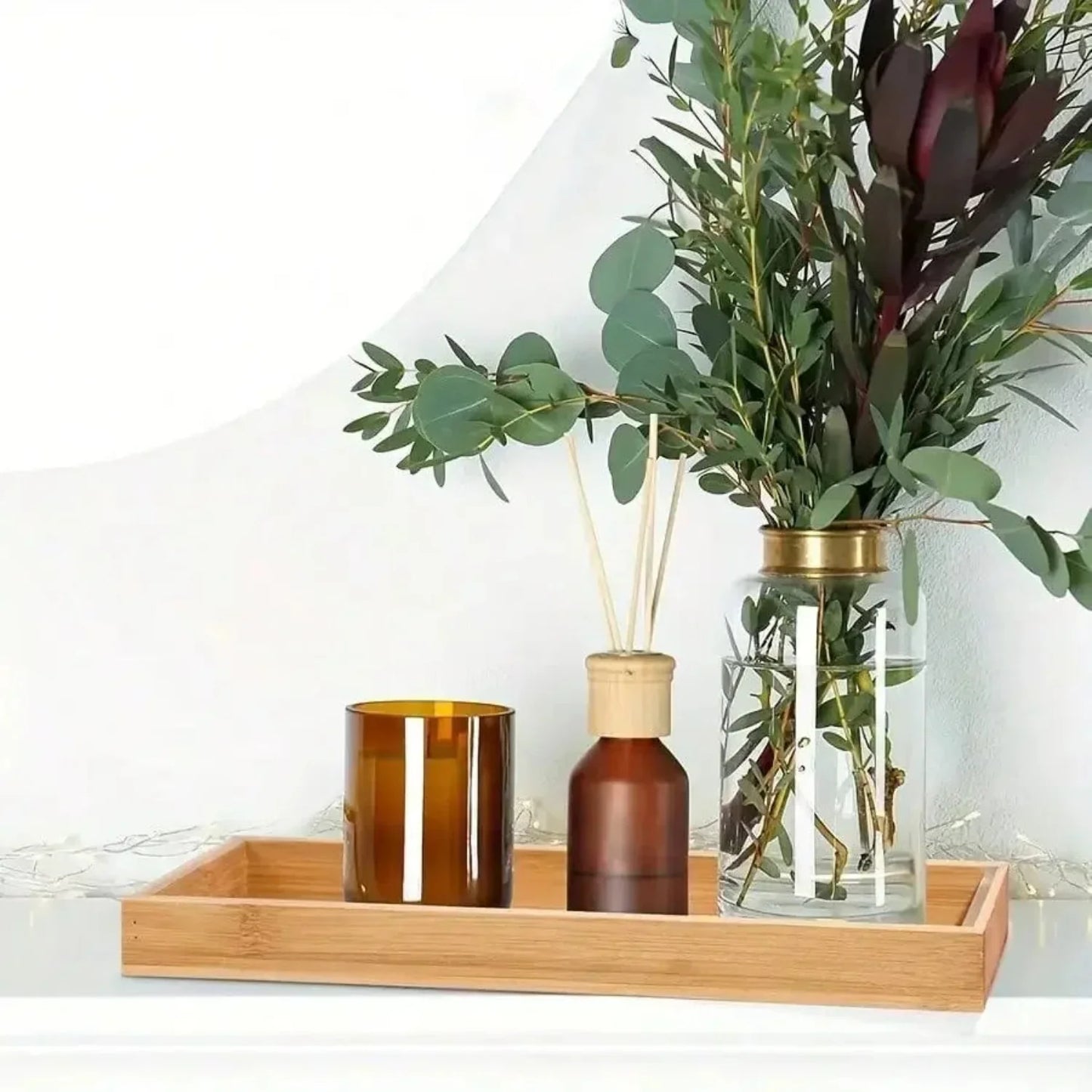 Serving Tray - Organizer White Bathroom