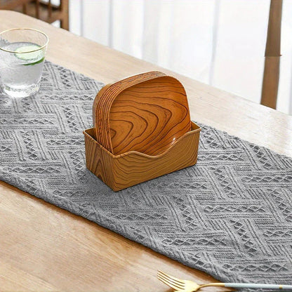 Serving Tray - Washable Plastic Striped