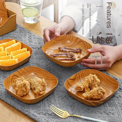 Serving Tray - Washable Plastic Striped