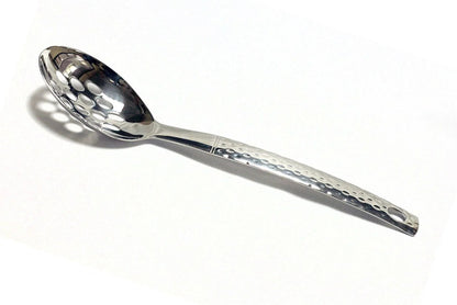 Serving Utensils Set with Hammered Design Handles - PoshaBella
