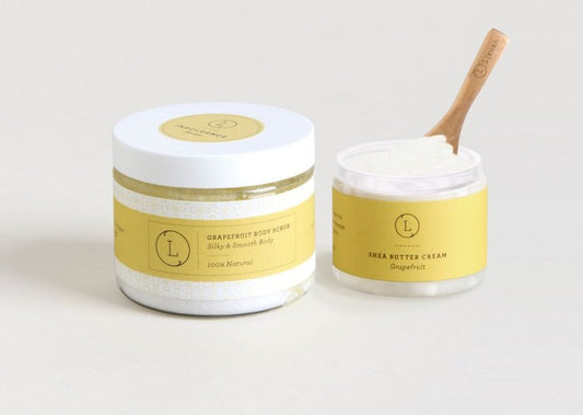 Grapefruit Shea Butter & Body Scrub Gift Set