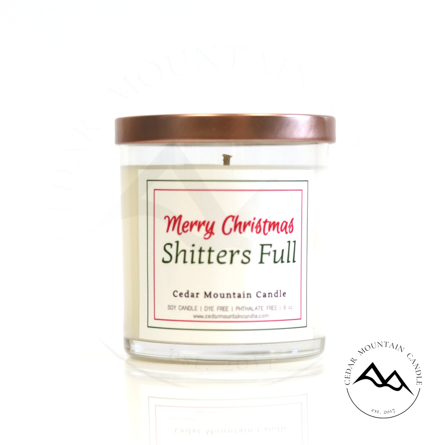 Merry Christmas, Shitters Full - Griswold Collection Soy Candle - PoshaBella