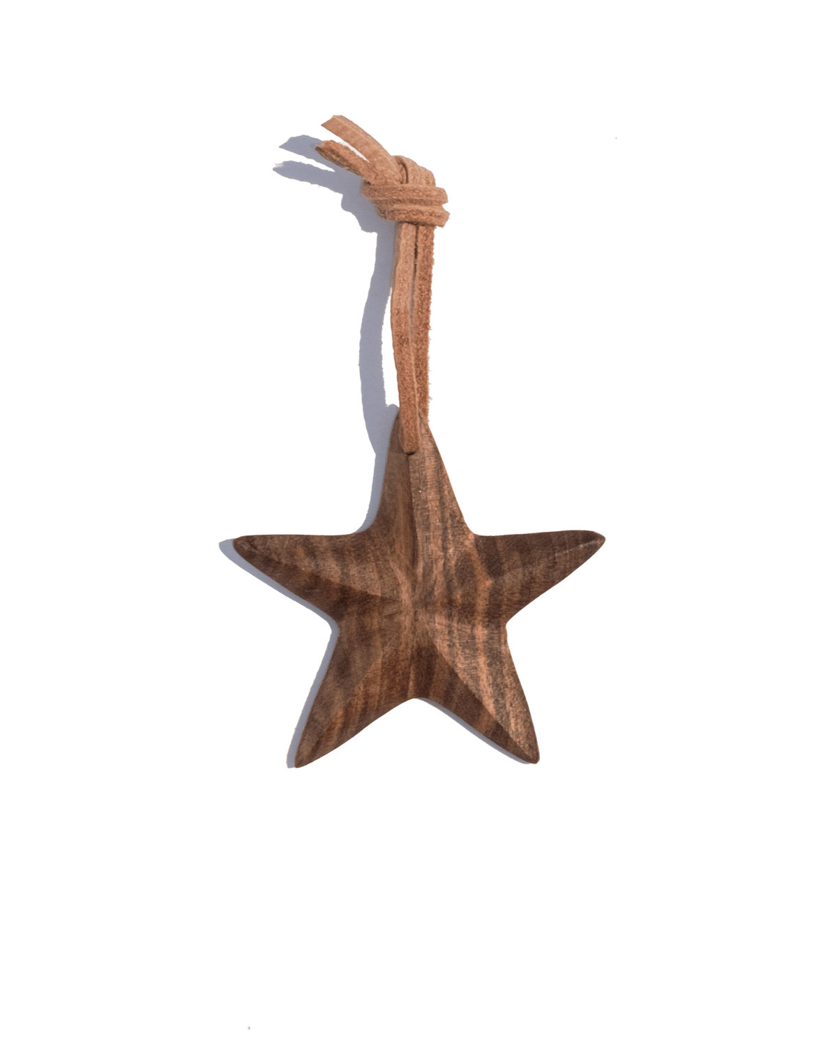 Walnut Star Ornament - PoshaBella