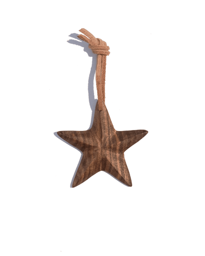Walnut Star Ornament - PoshaBella