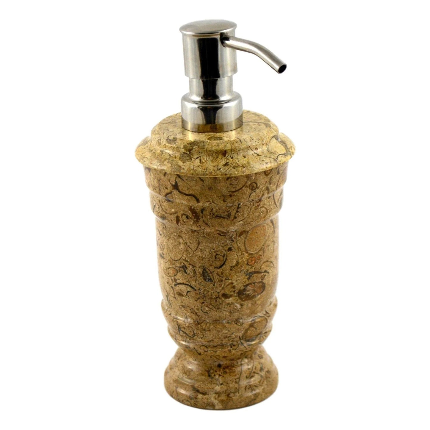 Soap and Lotion Dispenser of Fossil Stone - PoshaBella