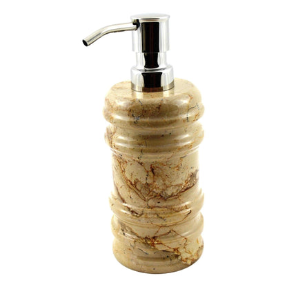 Soap & Lotion Dispenser of Sahara Beige Marble - Bengal Collection - PoshaBella