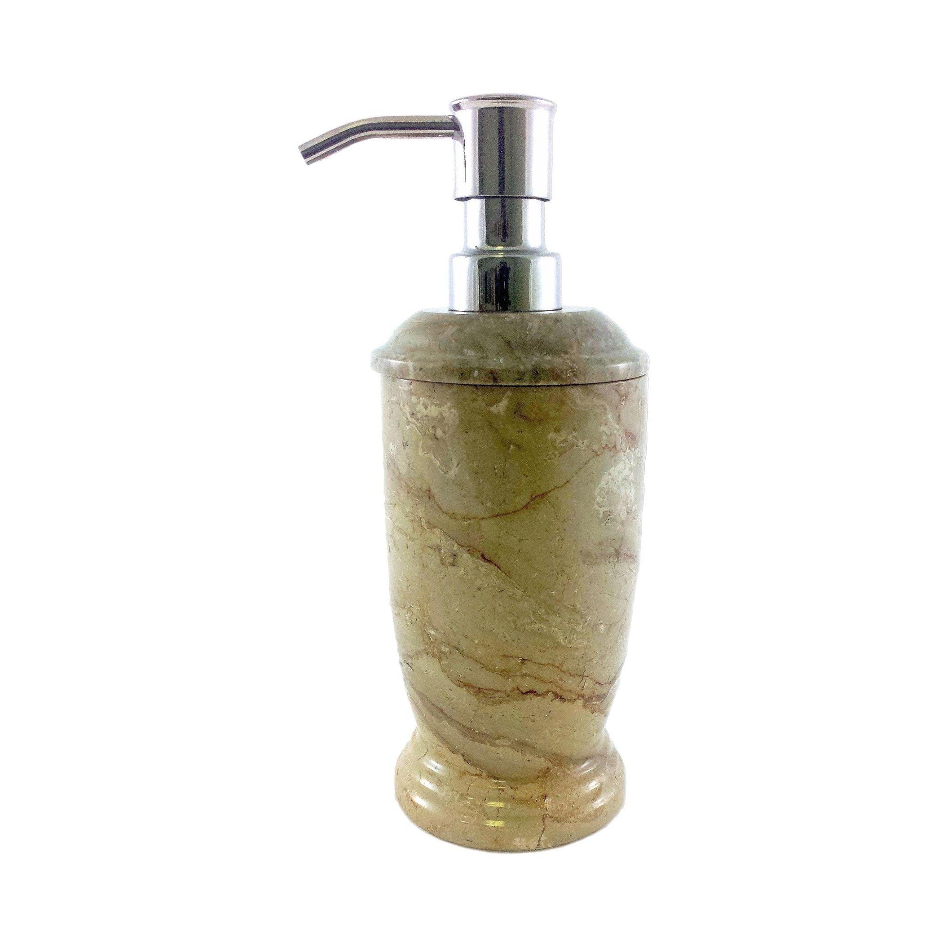 Soap & Lotion Dispenser of Sahara Beige Marble - PoshaBella