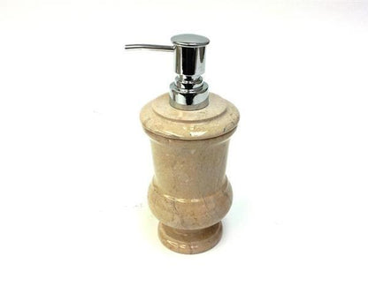 Soap & Lotion Dispenser of Sahara Beige Marble - Pacific Collection - PoshaBella