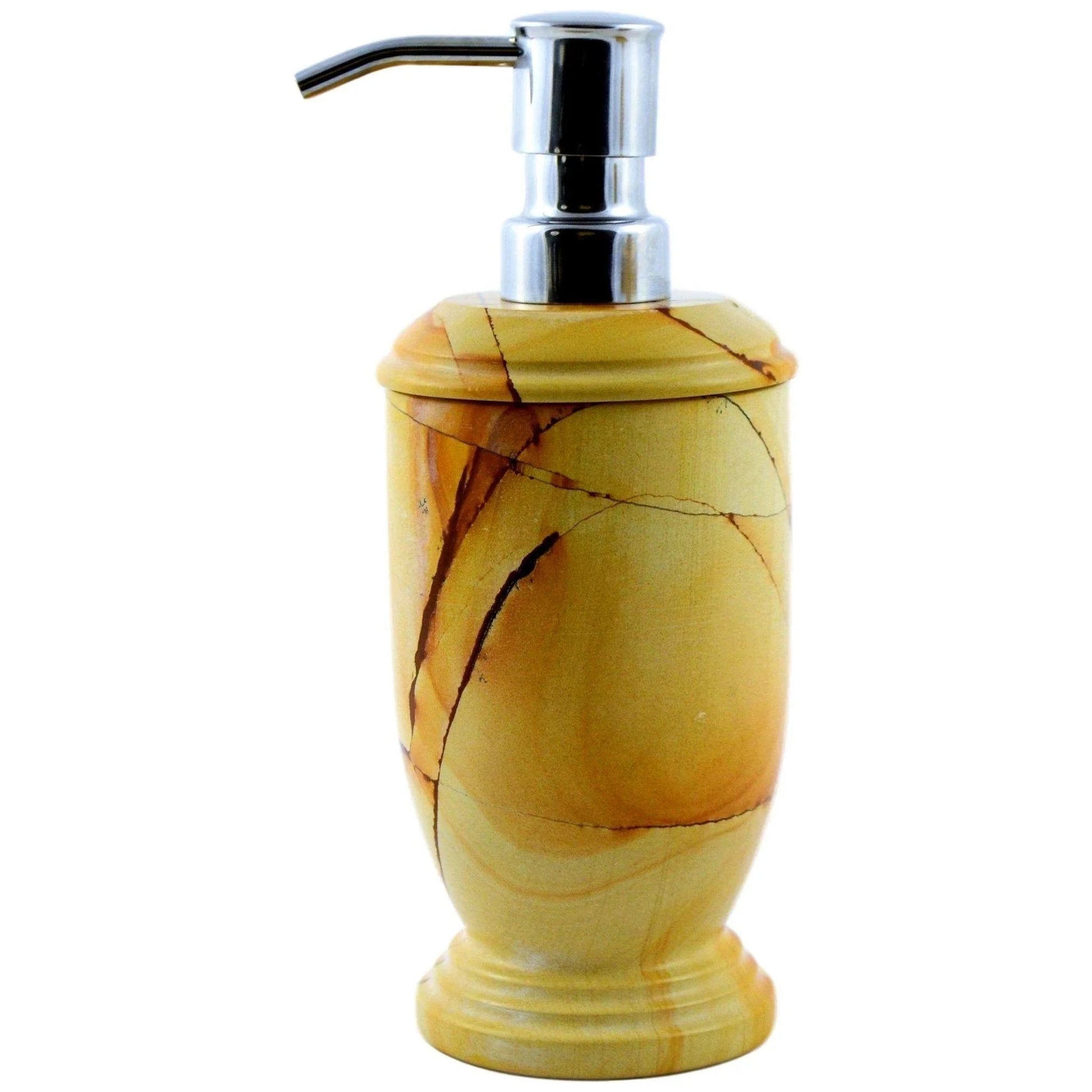 Soap & Lotion Dispenser of Teak Marble - PoshaBella