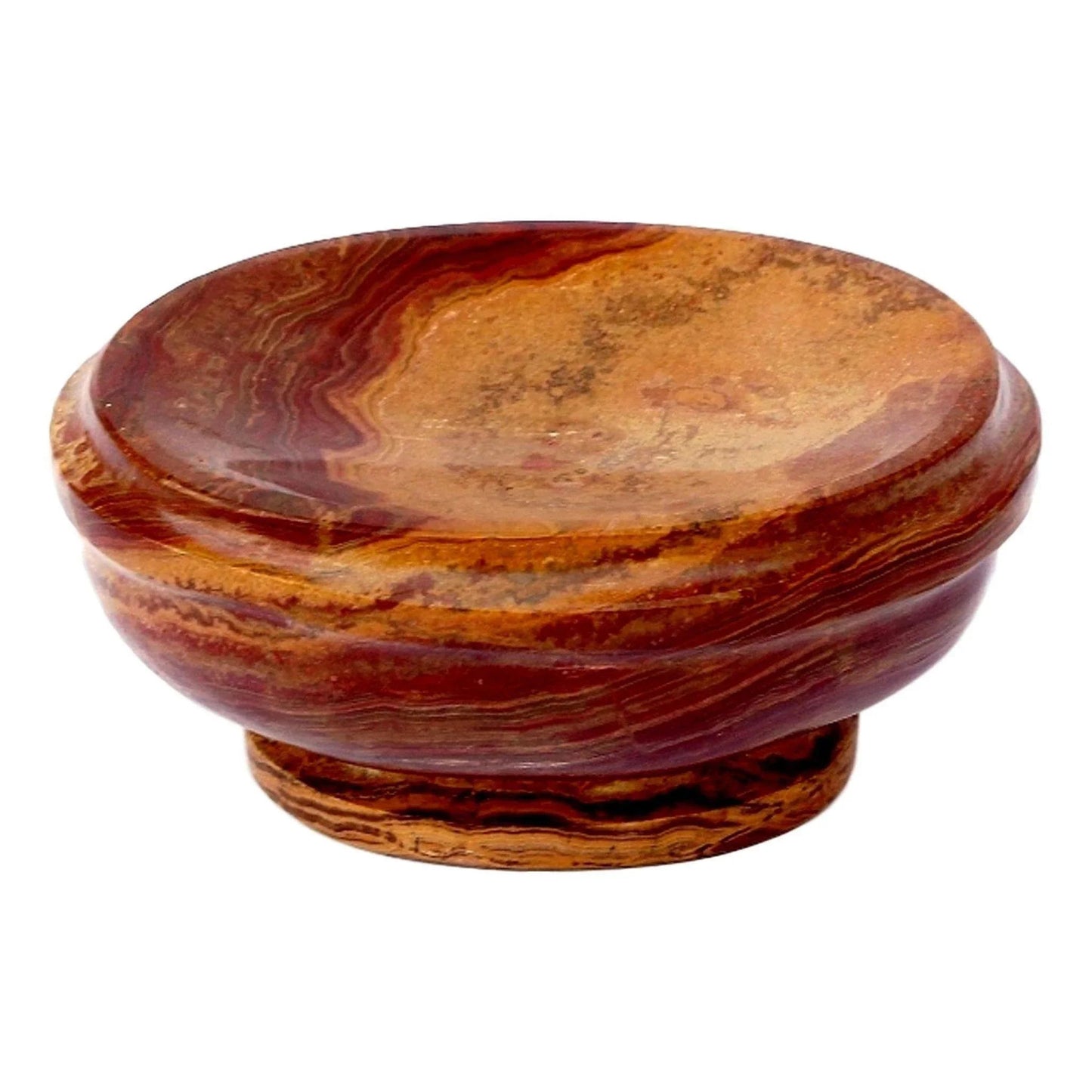 Soap Dish of Multi Brown Onyx - PoshaBella