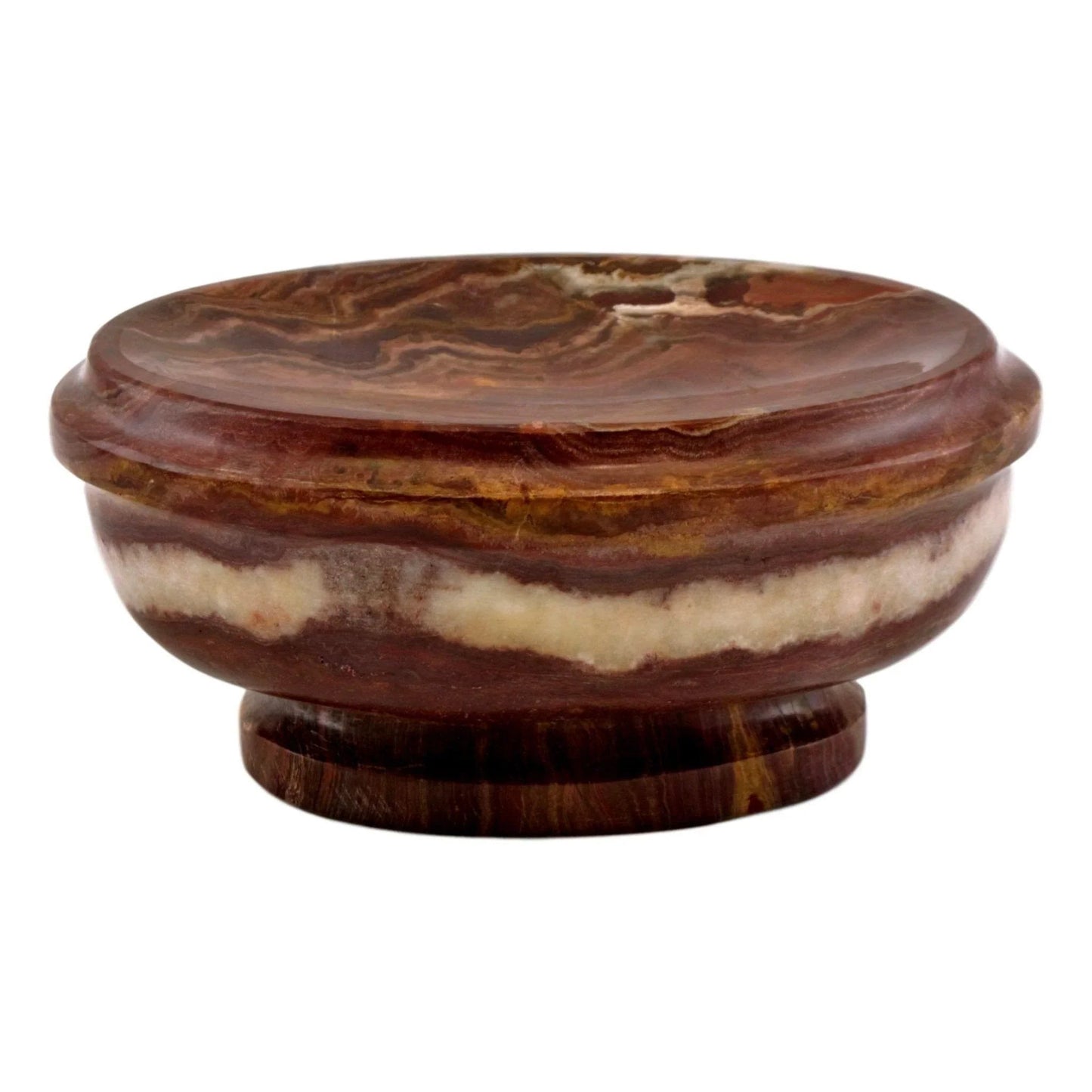 Soap Dish of Multi Brown Onyx - PoshaBella